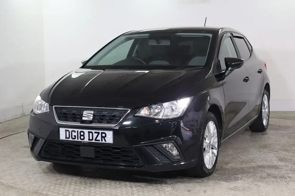 Begagnad Seat Ibiza SE Technology 95 HK (69 kW) 2018 Svart Halvkombi