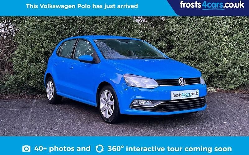 Used VW Polo SE 60 HP (44 kW) 2014 Blue Hatchback