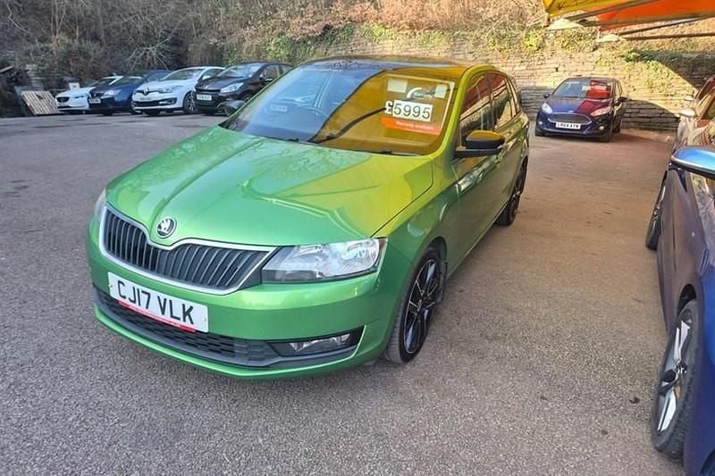 Used Skoda Rapid Sport 110 HP (80 kW) 2017 Green Hatchback