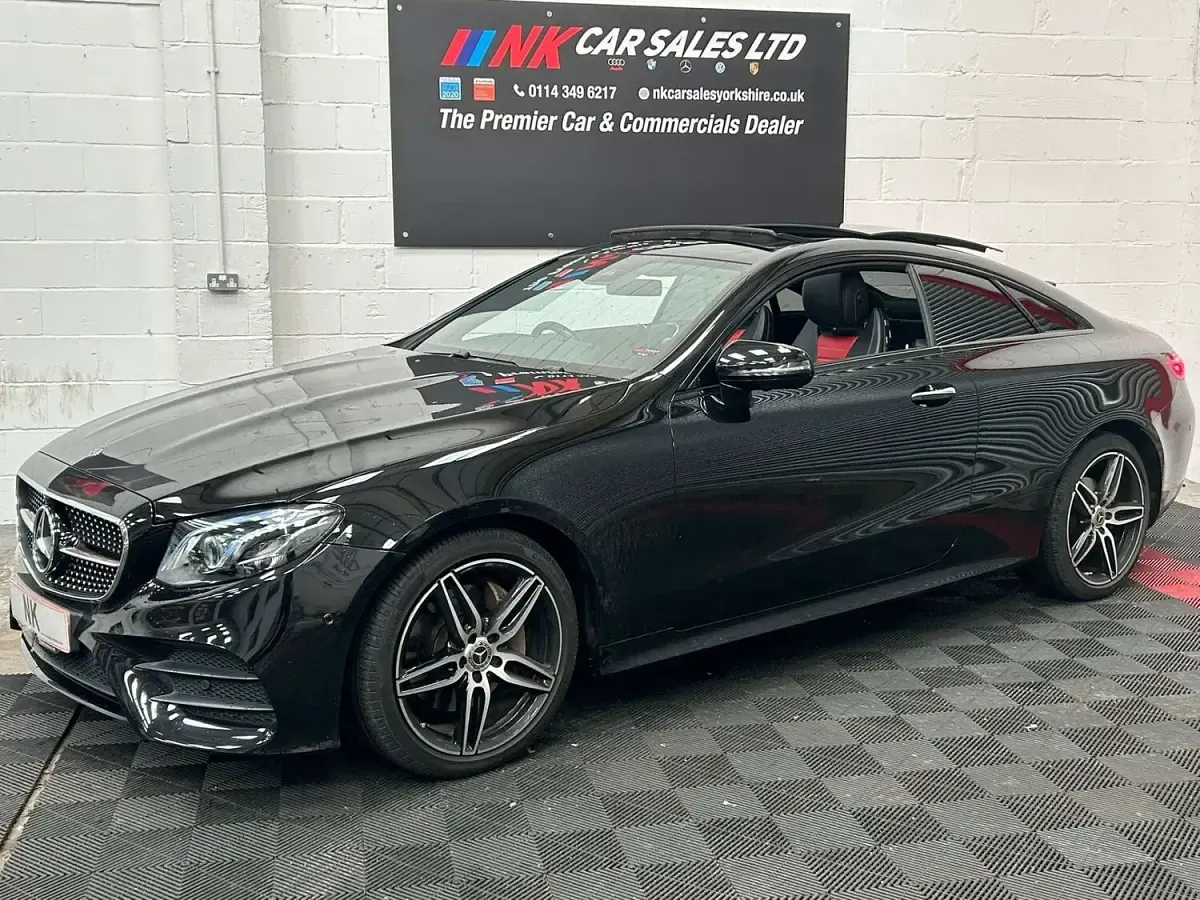 Used Mercedes E220 AMG Line Premium Plus 194 HP (142 kW) 2017 Black Coupe