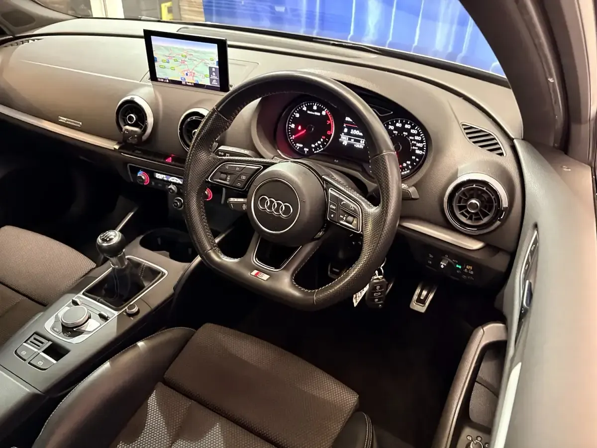 Used Audi A3 S-Line 150 HP (110 kW) 2018 Grey Sedan