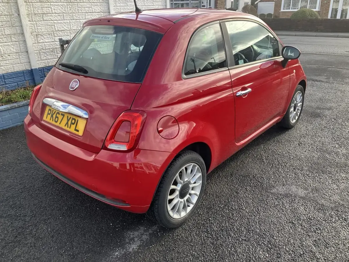 Used Fiat 500 Pop Star 69 HP (50 kW) 2017 Red Hatchback