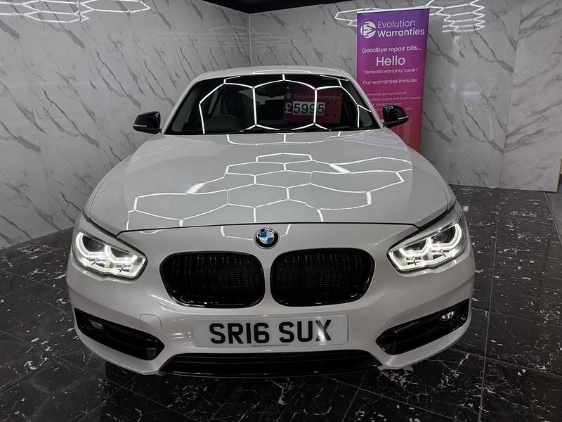 Used BMW 118 Sport Line 147 HP (108 kW) 2016 White Hatchback