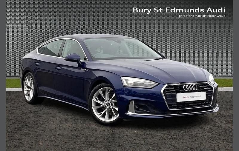 Blue Used 2023 Audi A5 Sportback Sport Hatchback | £24,934 (Super price) - Image 1/4