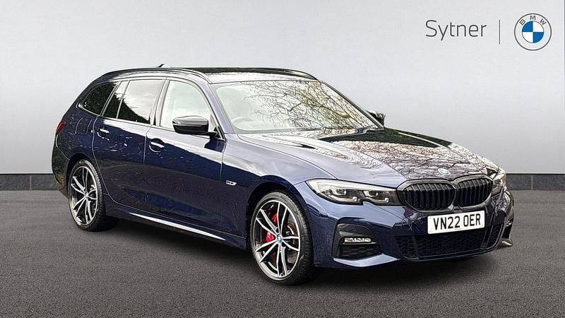 Blue Used 2022 BMW 330e M Sport Estate | £32,000 (Expensive) - Image 1/4