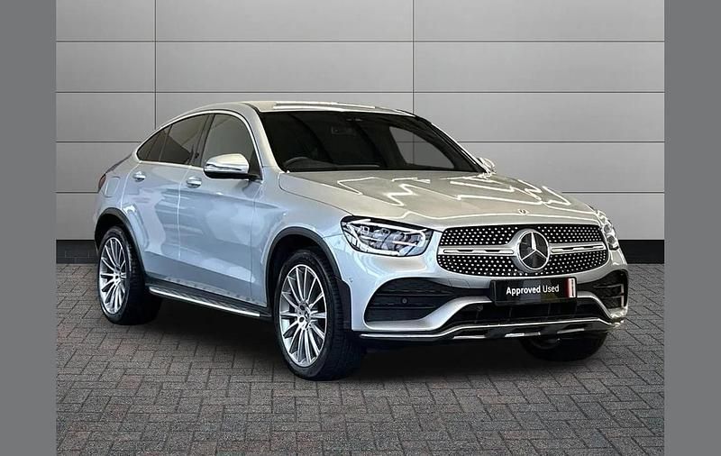 Silver Used 2022 Mercedes GLC300 AMG Line Premium Coupe | £35,450 (Fair price) - Image 1/4