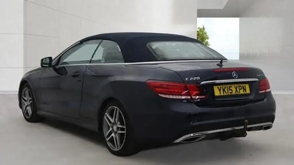 Used Mercedes E220 AMG line 2015 Blue Cabriolet