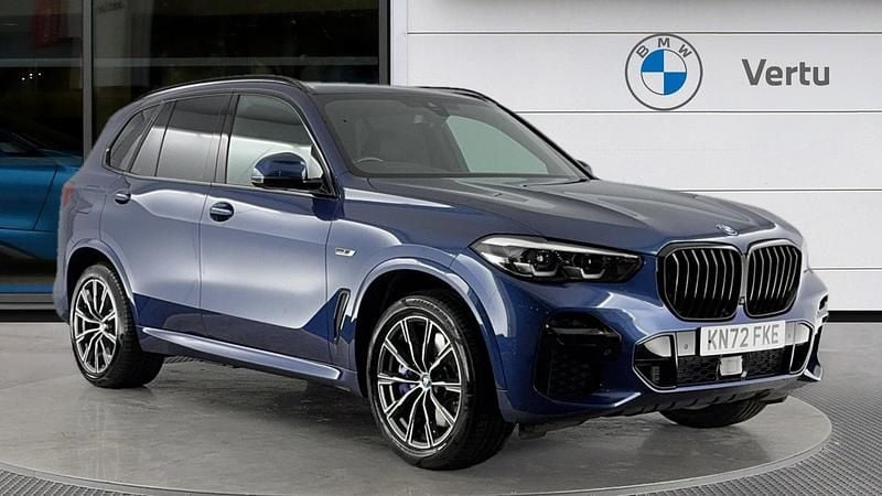 Blue Used 2022 BMW X5 M Sport SUV | £41,506 (Good price) - Image 1/3