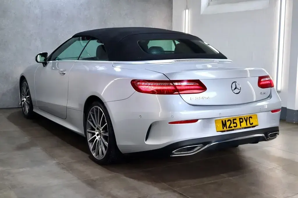 Used Mercedes E350 AMG line 2018 Silver Cabriolet