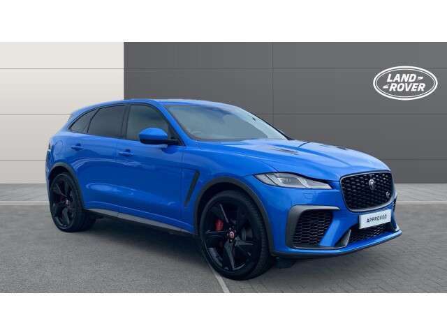 Blue Used 2021 Jaguar F-Pace SVR SUV | £45,441 (Expensive) - Image 1/4