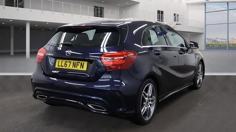 Used Mercedes A180 AMG line 2017 Cavansite blue Hatchback