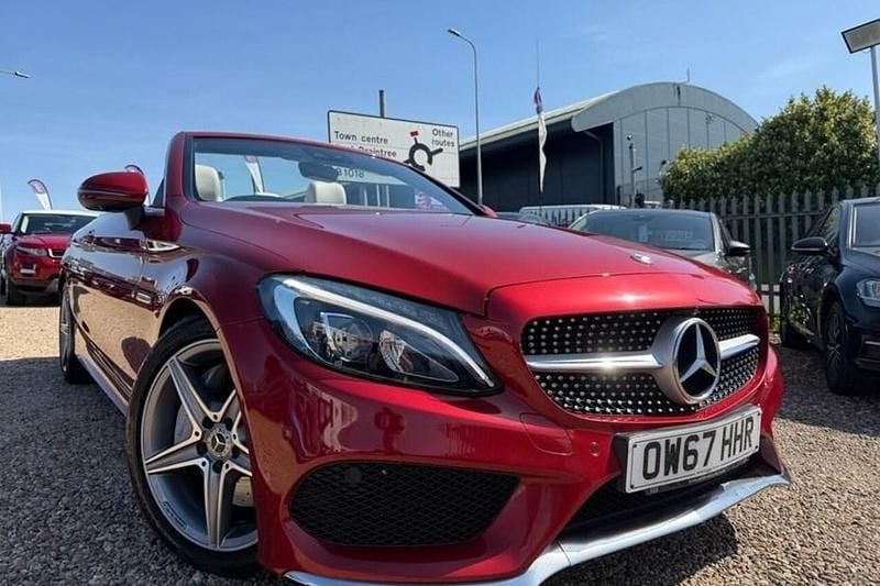 Used Mercedes C300 AMG line 2018 Red Cabriolet