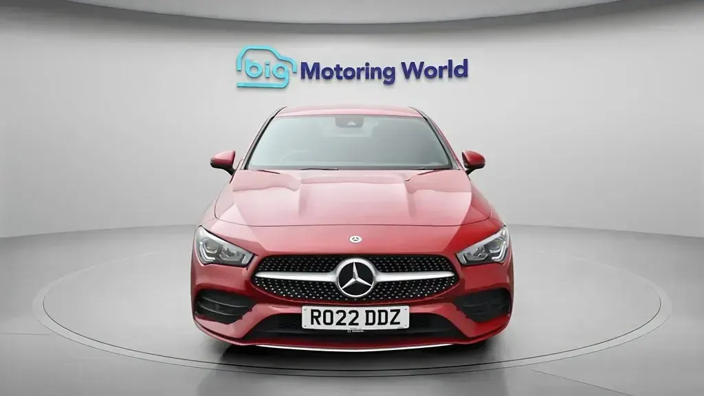 Used Mercedes CLA200 AMG line 163 HP (119 kW) 2022 Red Coupe