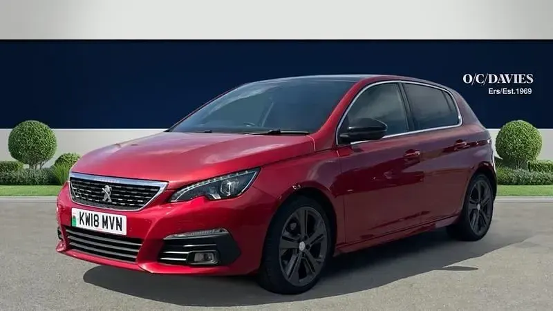 Gebraucht Peugeot 308 GT-line 130 PS (95 kW) 2018 Rot Kleinwagen