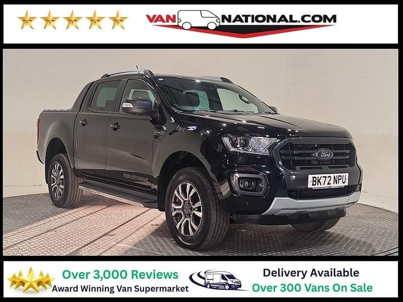 Black Used 2022 Ford Ranger Wildtrack Pickup | £18,690 (Good price) - Image 1/3