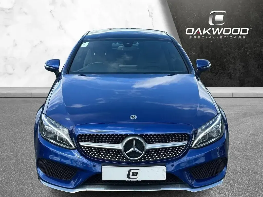 Second-hand Mercedes C250 AMG Line Premium 204 CP (150 kW) 2018 Albastru Coupe