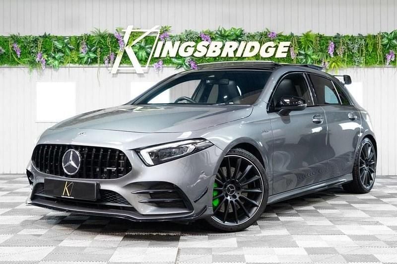 Grey Used 2022 Mercedes A35 AMG Premium Plus Hatchback | £32,786 (Fair price) - Image 1/4