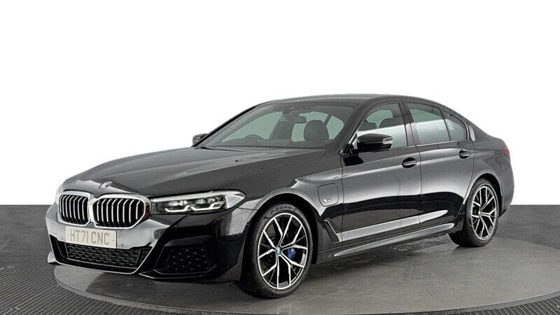 Black Used 2021 BMW 545e M Sport Sedan | £25,270 (Fair price) - Image 1/4