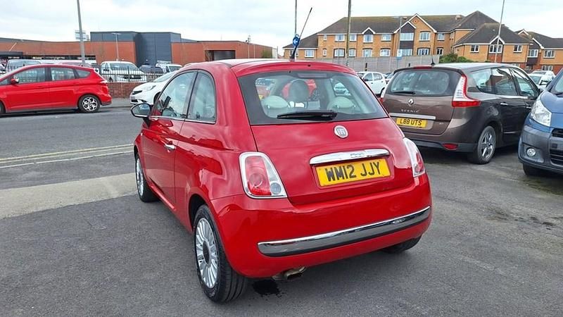 Used Fiat 500 Lounge 69 HP (50 kW) 2012 Red Hatchback