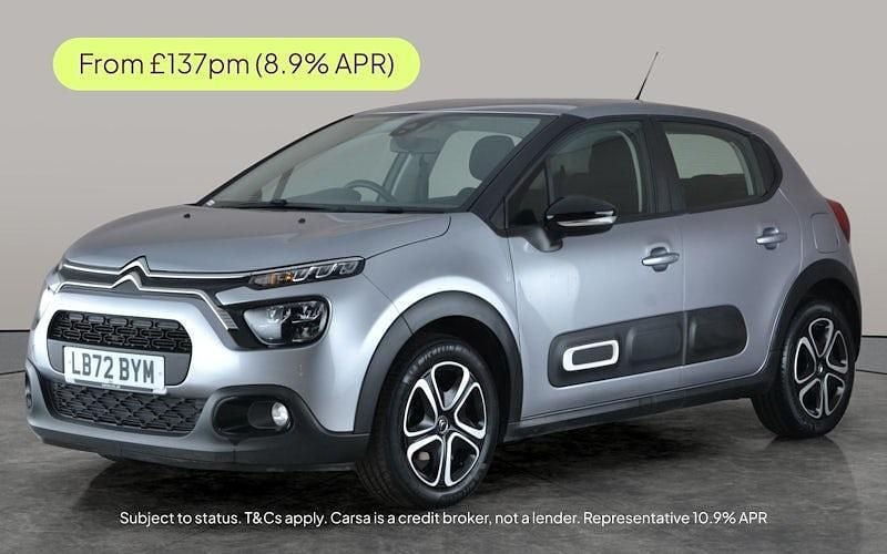 Grey Used 2022 Citroën C3 PureTech Hatchback | £9,599 (Good price) - Image 1/2