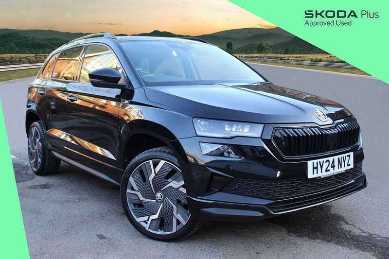 Black Used 2024 Skoda Karoq SportLine SUV | £27,590 (Good price) - Image 1/4