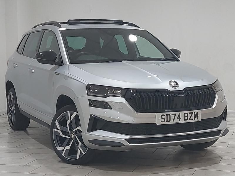 Silver Used 2024 Skoda Karoq SportLine SUV | £27,498 (A bit pricey) - Image 1/4