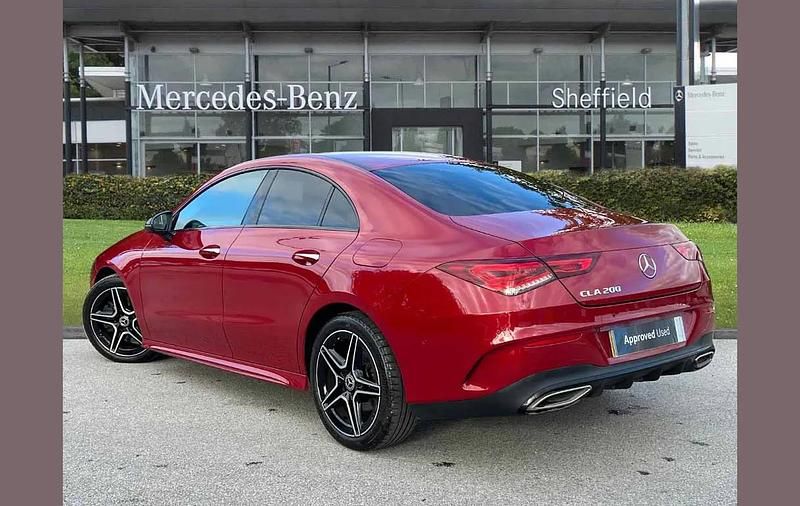 Used Mercedes CLA200 AMG Line Premium 161 HP (118 kW) 2022 Red Coupe