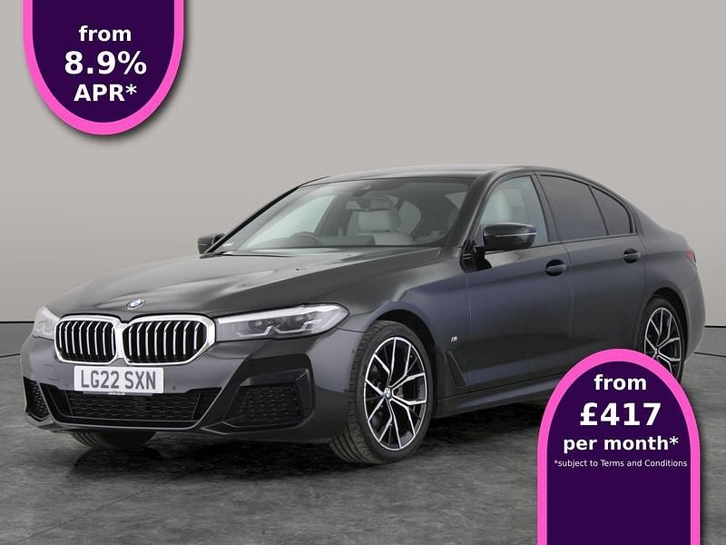 Black Used 2022 BMW 520 M Sport Sedan | £27,084 (Good price) - Image 1/3