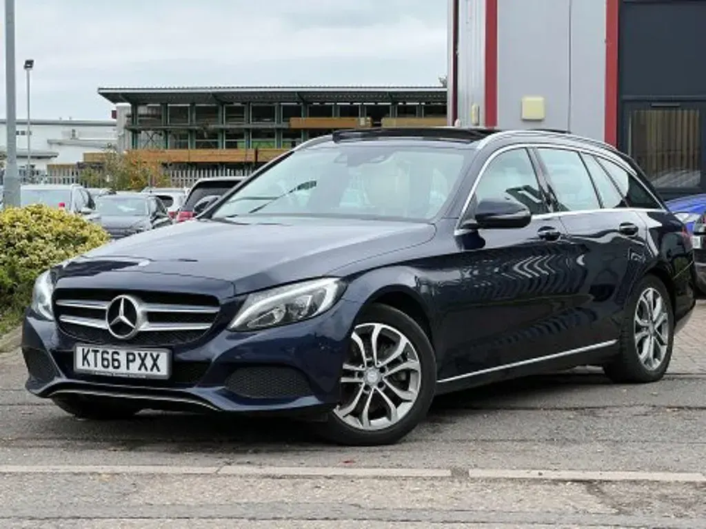 Used Mercedes C300 Premium Plus 2016 Blue Estate