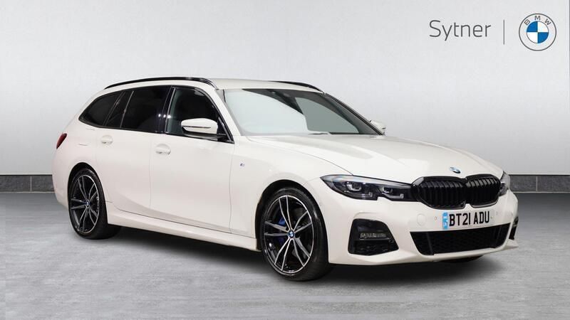 White Used 2021 BMW 320 M Sport Estate | £27,500 (A bit pricey) - Image 1/4