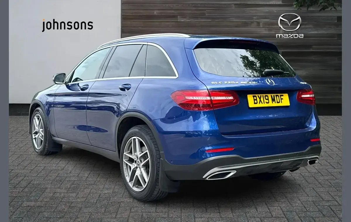 Used Mercedes GLC220 AMG line 168 HP (123 kW) 2019 Blue SUV
