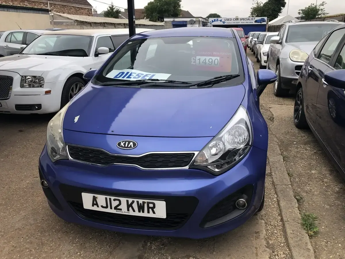 Used Kia Rio 90 HP (66 kW) 2012 Blue Hatchback