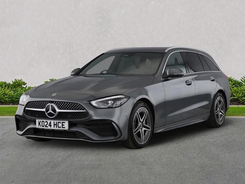 Grey Used 2024 Mercedes C200 AMG line Estate | £29,299 (Expensive) - Image 1/4