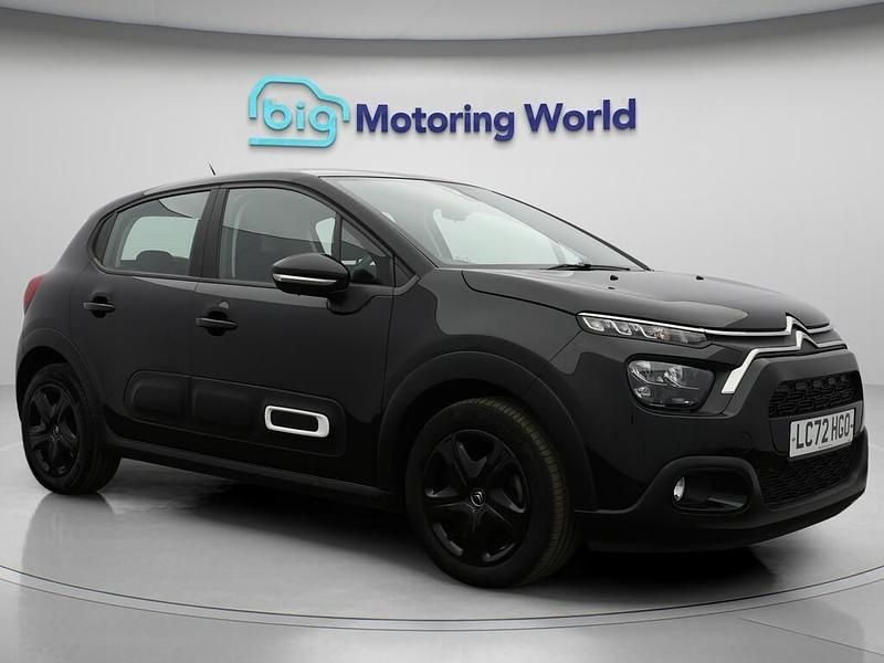 Black Used 2022 Citroën C3 PureTech Hatchback | £10,400 (Good price) - Image 1/4