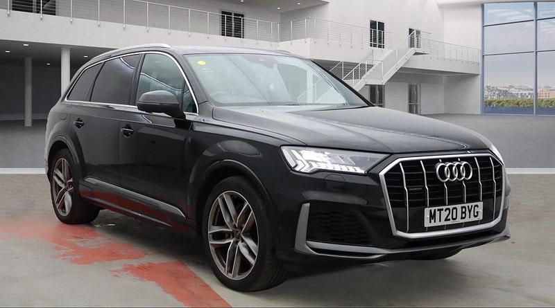 Black Used 2020 Audi Q7 S-Line SUV | £32,450 (Fair price) - Image 1/4