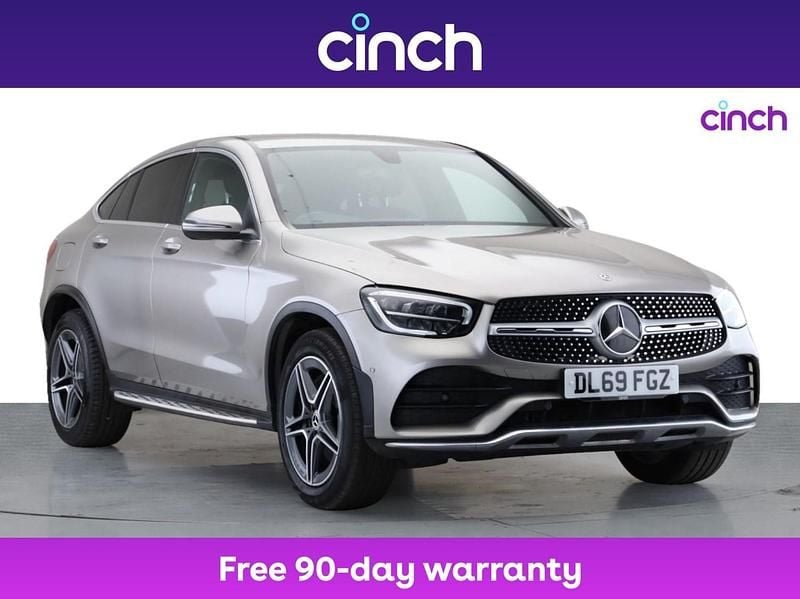 Silver Used 2020 Mercedes GLC300 AMG line Coupe | £25,949 (Good price) - Image 1/3