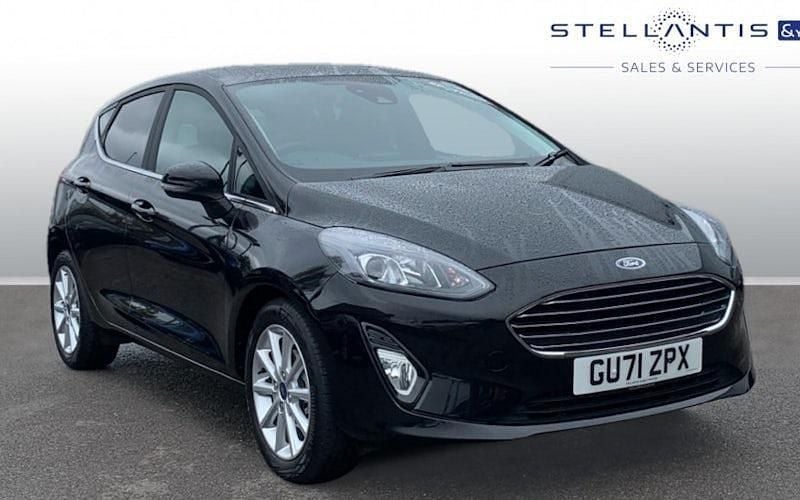 Black Used 2021 Ford Fiesta Titanium Hatchback | £12,775 (Good price) - Image 1/4