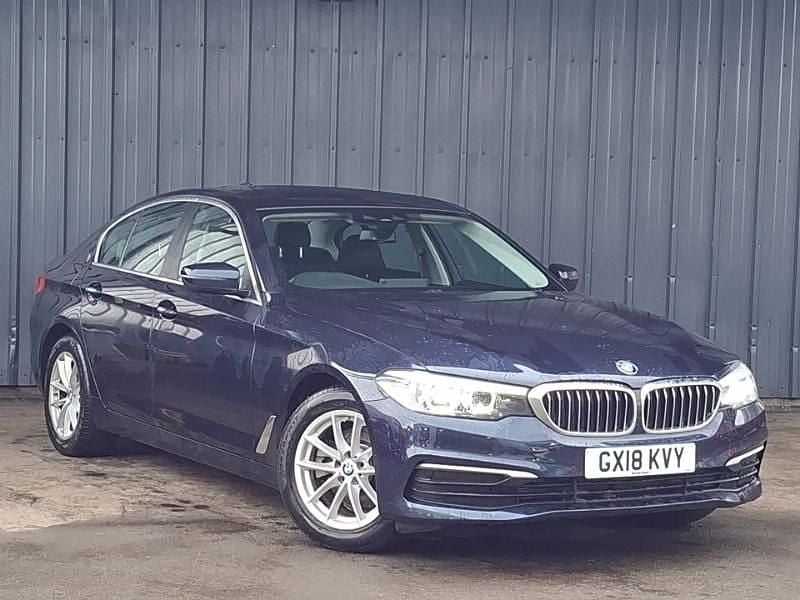 Used BMW 520 Sport Line 190 HP (139 kW) 2018 Blue Sedan