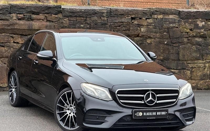 Used Mercedes E220 AMG line 194 HP (142 kW) 2019 Black Sedan