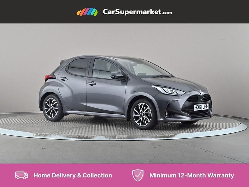 Grey Used 2021 Toyota Yaris Hybrid Design Hatchback | £14,397 (Good price) - Image 1/4