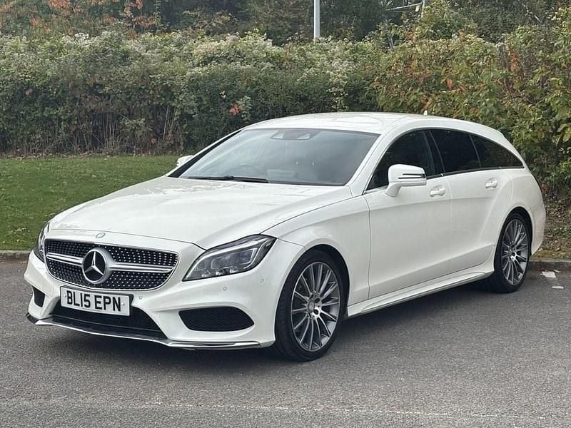 White Used 2015 Mercedes CLS220 Shooting Brake AMG line Estate | £15,000 - Image 1/4