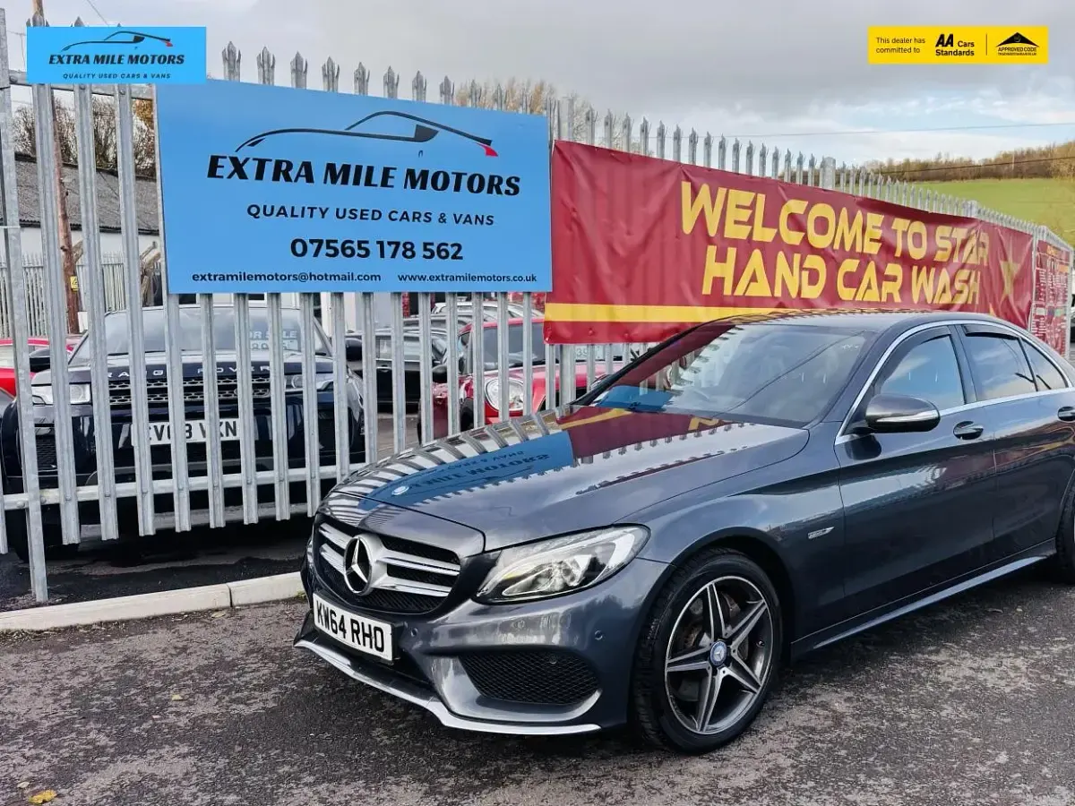 Used Mercedes C250 AMG line 204 HP (150 kW) 2015 Grey Sedan