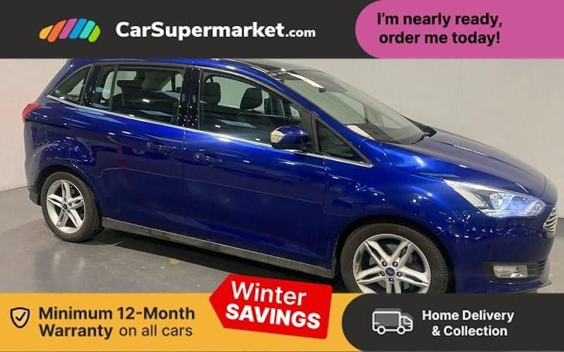Blue Used 2017 Ford Grand C-Max Titanium X MPV | £8,897 (Fair price) - Image 1/3