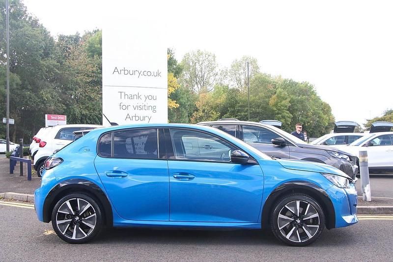 Blue Used 2020 Peugeot e-208 GT-line Hatchback | £11,095 (Fair price) - Image 1/2