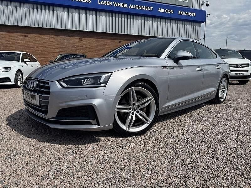 Silver Used 2019 Audi A5 S-Line Coupe | £15,851 (Good price) - Image 1/4