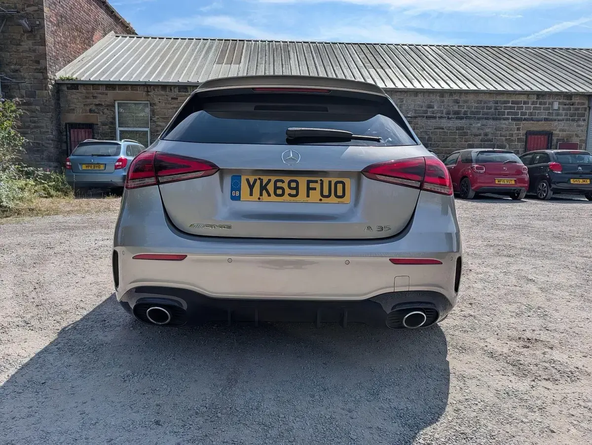 Used Mercedes A35 AMG Premium 300 HP (220 kW) 2019 Silver Hatchback