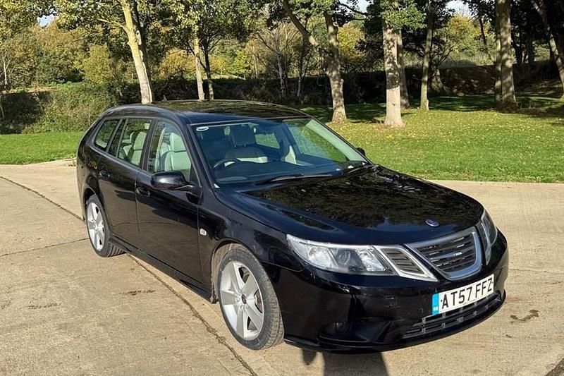 Black Used 2008 Saab 9-3 Vector Estate | £3,495 (Fair price) - Image 1/1