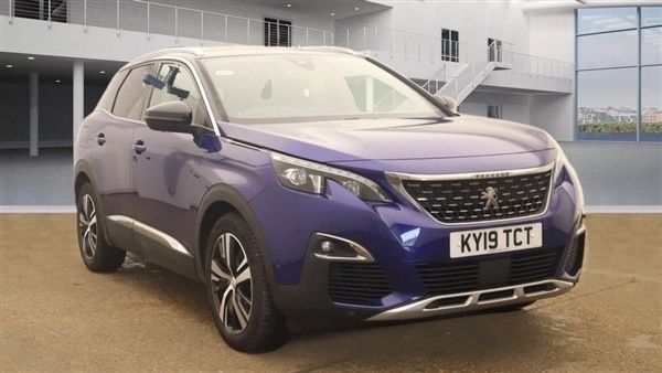 Blue Used 2019 Peugeot 3008 GT-line SUV | £12,495 (Fair price) - Image 1/1