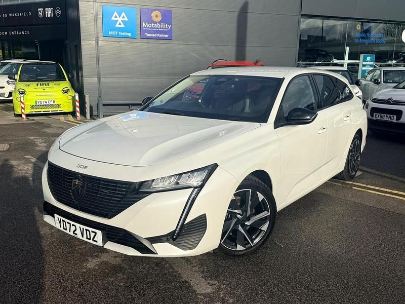 White Used 2022 Peugeot 308 SW Allure Premium Estate | £14,820 (Fair price) - Image 1/4