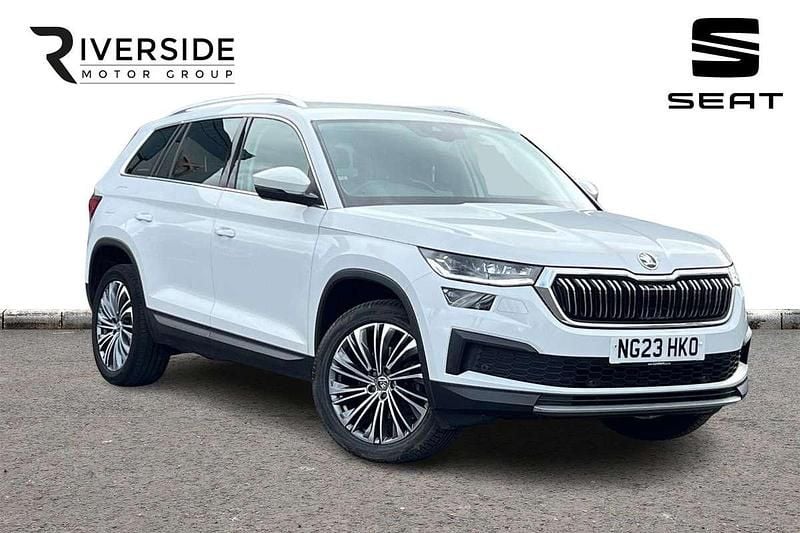White Used 2023 Skoda Kodiaq SE L Executive SUV | £23,790 (Fair price) - Image 1/4